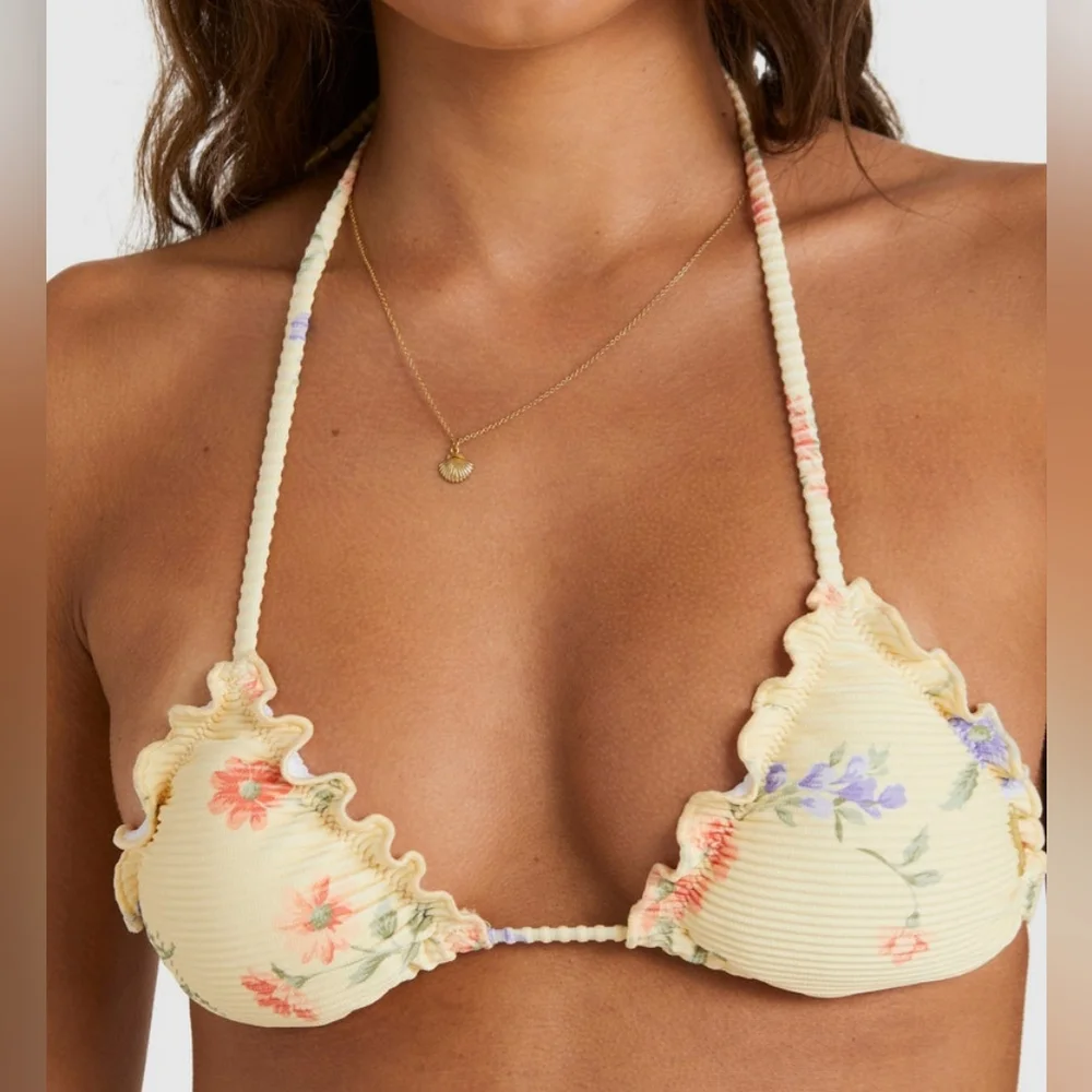 👒BILLABONG KISMET LULA TRI BIKINI TOP SIZE S/8